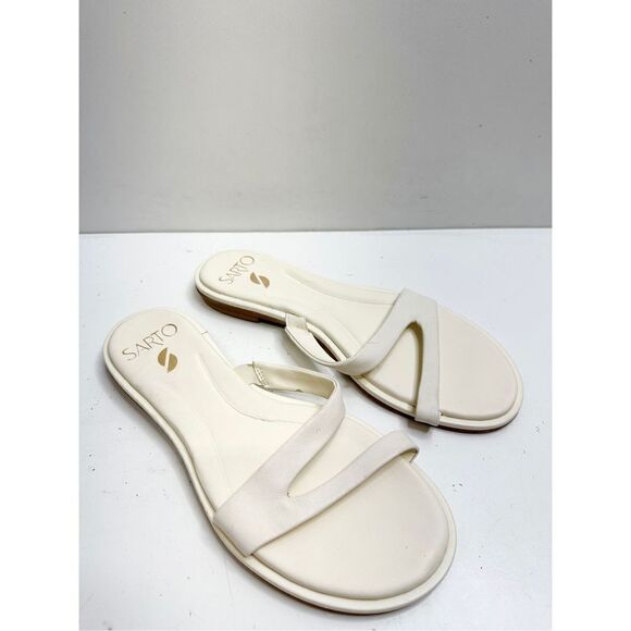 Sarto by Franco Sarto Sandals Womens Size 6.5 Leather Gwyneth Slip On Shoes - Picture 2 of 11